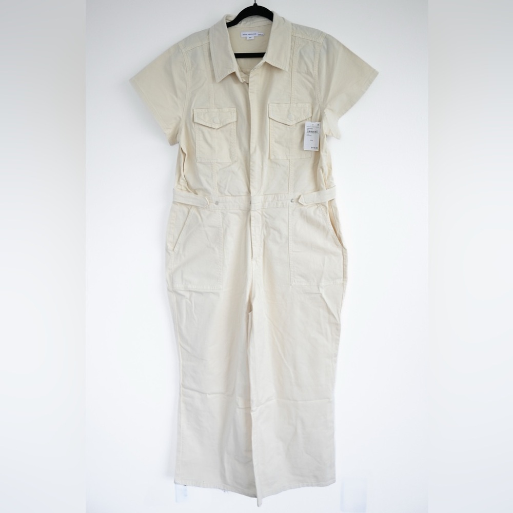 Good American “Pallazo Cropped Jumpsuit”, Ecru, New With Tags, 2XL - Picture 4 of 9